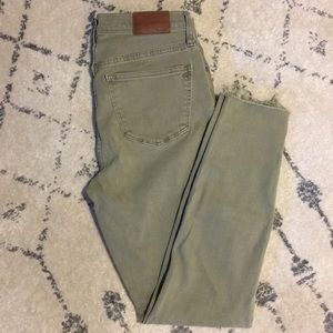 madewell 9” high waist skinny jeans - size 27